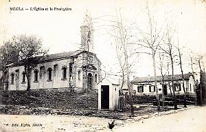 Mekla - Tizi-Ouzou - L'Eglise et le Presbytere - 1917
